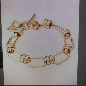 Gold Plated Casablanca Bracelet with Toggle Clasp